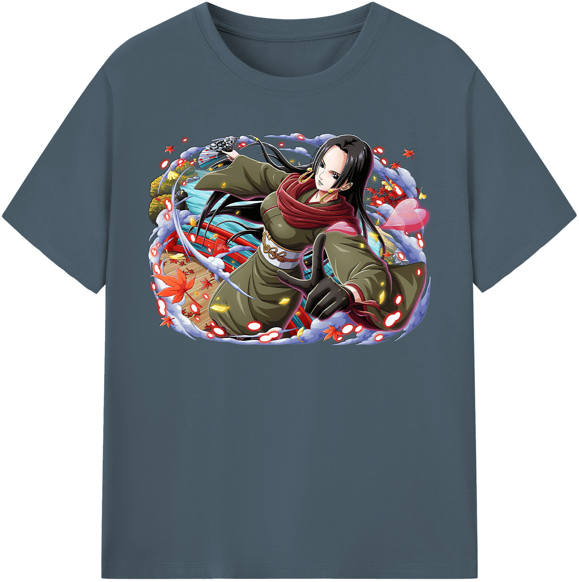 ワンピース ボア・ハンコック ONE PIECE Boa·Hancock 綿100％半袖Tシャツ（フロントプリント）
